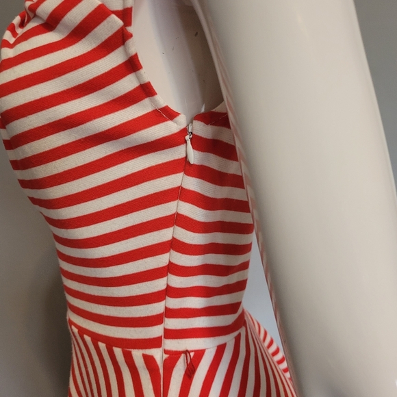 Eva Franco Striped Dress with Collar Detail, GUC, Size 4 - Picture 6 of 8